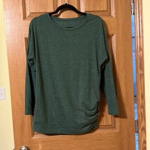 Medium green long sleeve top